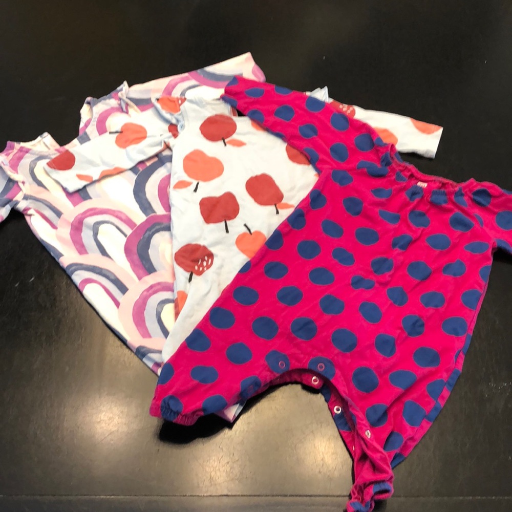 Girls Tea Collection long sleeve romper. Size 3-6 months.